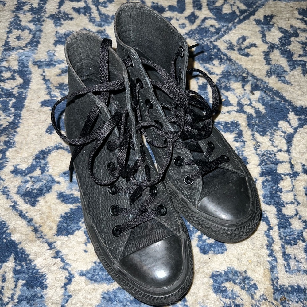 All Black Size 6.5 Converse